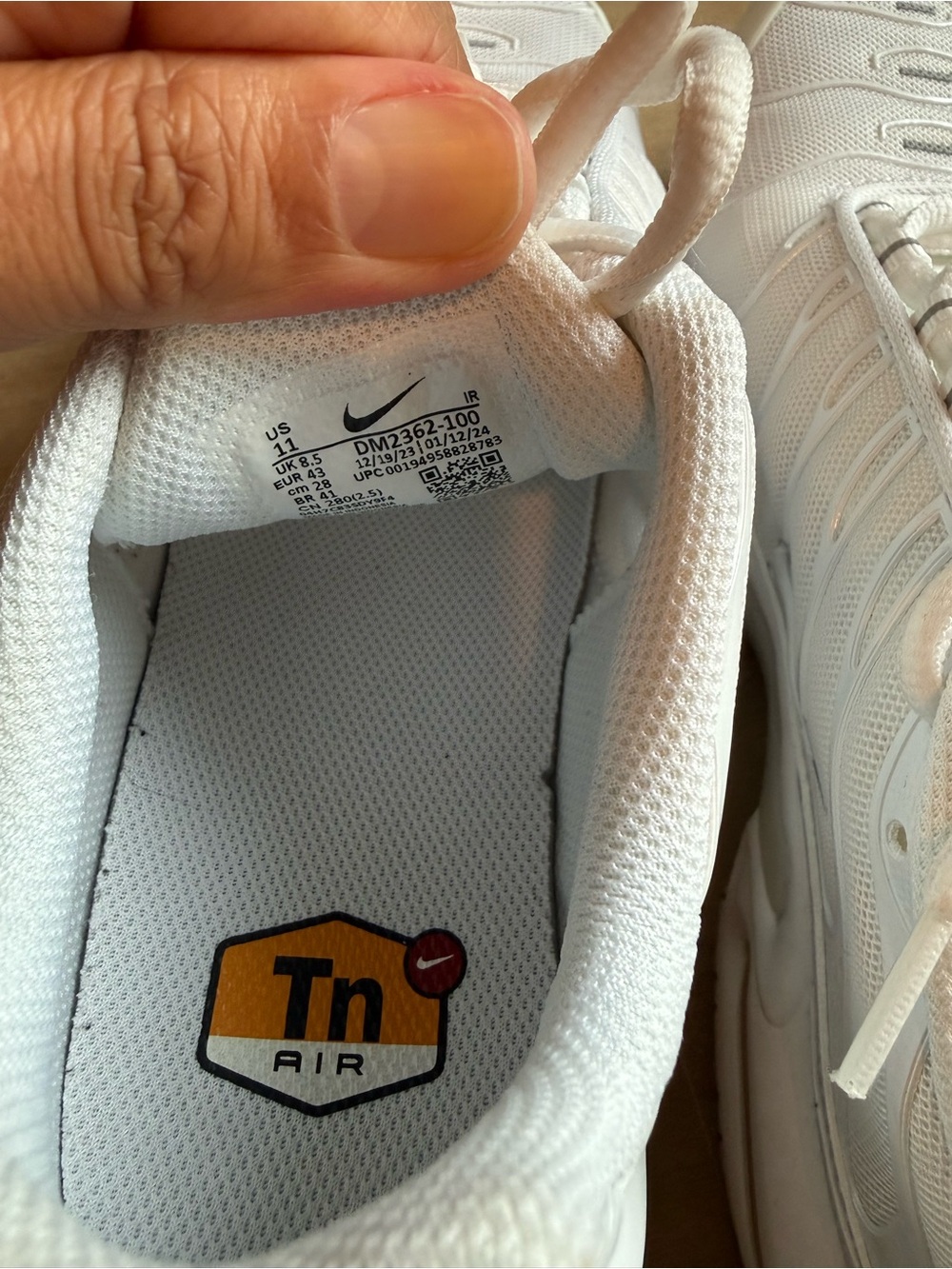 Women’s White Nike Air Max Plus size 11 - Picture 10 of 11